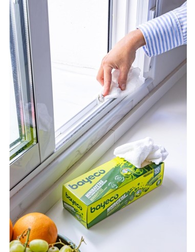 Bayeco Minibayetas de Microfibra en Dispensador - Set de 12 Unidades (30x30 cm)