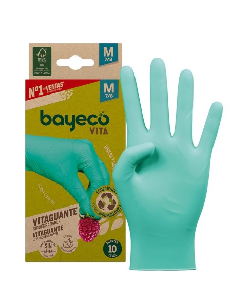 Bayeco Vitaguante Biodegradable Talla Media 10 Uds