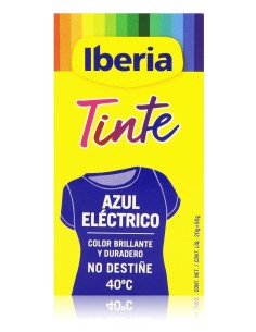 Iberia Tinte para Teñir Prendas Azul Eléctrico | Drolim