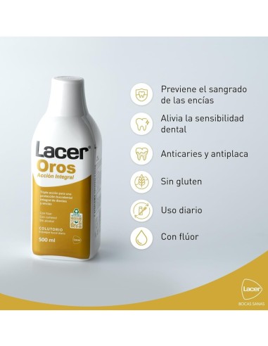 Enjuague LACER OROS para encías sensibles