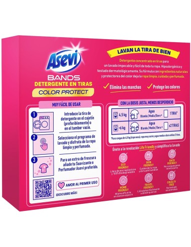 Asevi Detergente en Tiras Color Protect 30 Dosis