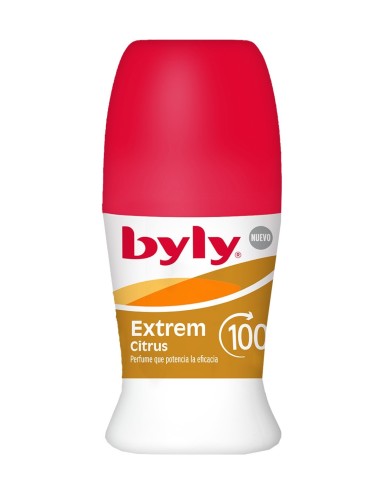 Desodorante roll-on BYLY Extrem Citrus de 50 ml con protección 100h