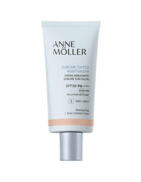 Crema hidratante con color Anne Möller SPF50, tono claro para pieles sensibles