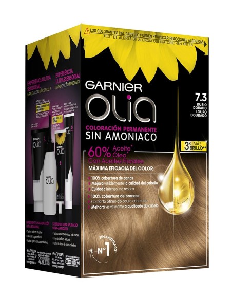 Olia Tinte Sin Amoniaco 7.3 Rubio Dorado: Coloración Suave y Brillante