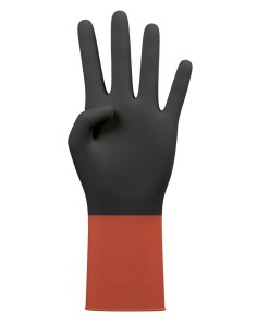 Guante bicolor de látex talla pequeña para limpieza y protección 2