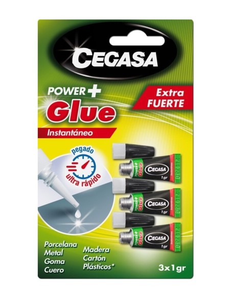 Cegasa Power Glue Trio 3x1g adhesivo instantáneo