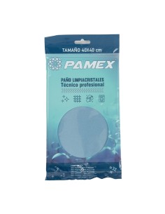 Bayeta profesional azul 40x40 cm para cristales sin rayas ni pelusas