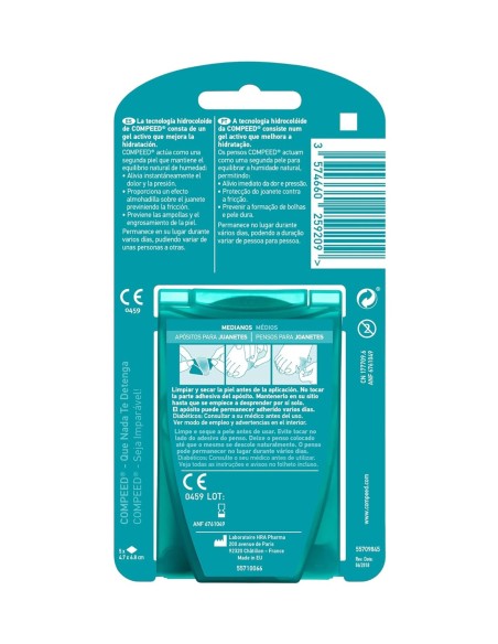 Apósitos Compeed para juanetes, protección discreta y eficaz
