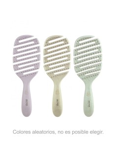 Cepillo esqueleto flexible con púas bolita, ideal para desenredar y moldear