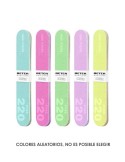 LIMA DE UÑAS VIDRIO 4 UDS 180/220 FINA COLORES