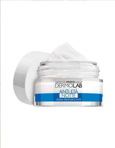 Crema facial noche Dermolab, combate arrugas y nutre piel madura.
