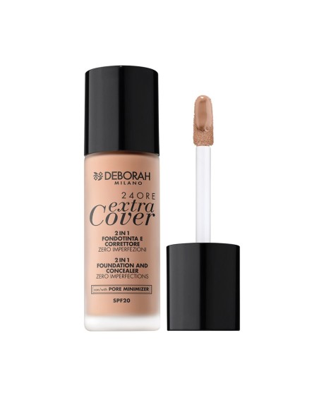 DEBORAH Maquillaje y Corrector 2en1 Extra Cover Apricot - 24 Horas