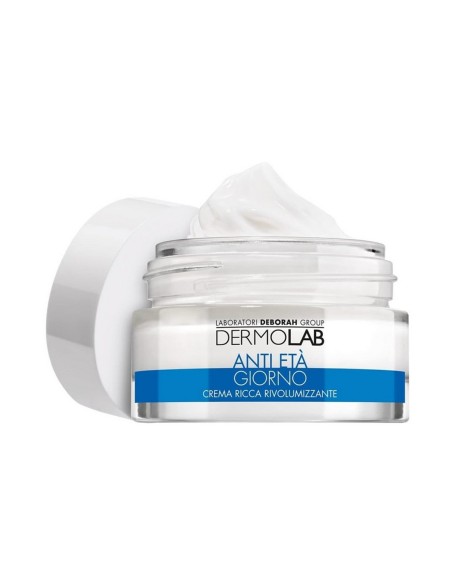 Crema anti-edad Dermolab Día SPF10, cuidado completo para piel madura.