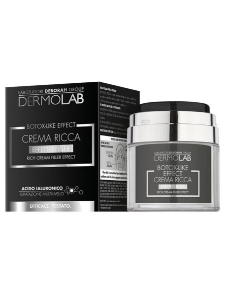 Dermolab Crema Facial Efecto Botox, reduce arrugas y reafirma la piel.