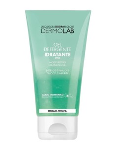 Gel limpiador hidratante Dermolab 150 ml, limpieza suave sin jabón.