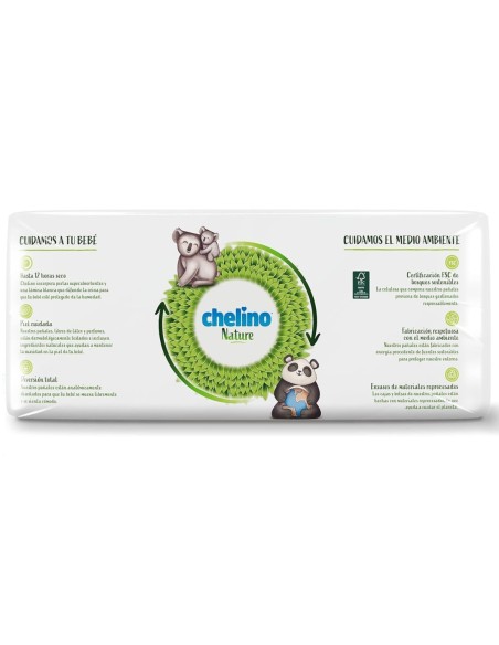 Chelino Nature Talla 1 28 uds, pañales naturales para bebés de 2-5 kg.