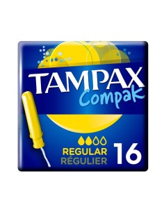 Tampax Compak Regular con aplicador 16 unidades