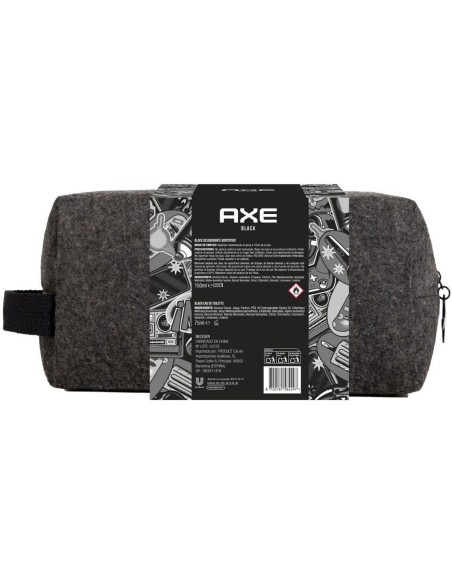 Pack regalo AXE Black: colonia, desodorante y neceser con fragancia fresca y elegante.
