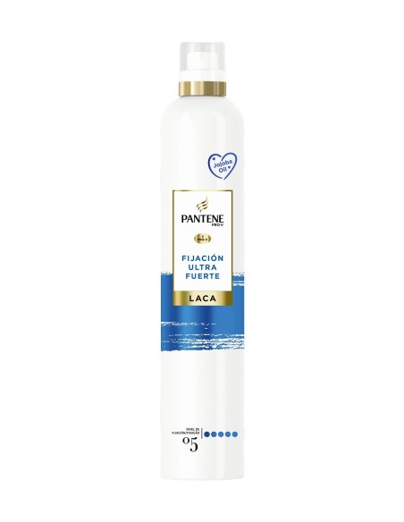 Pantene Laca Ultra Fuerte 370 ml con fijación intensa para peinados duraderos y sin apelmazar.