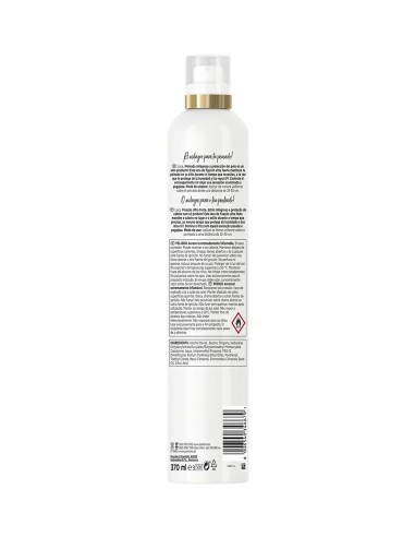 Laca Pantene Ultra Fuerte 370 ml: fijación total, sin residuos, perfecta para looks definidos.