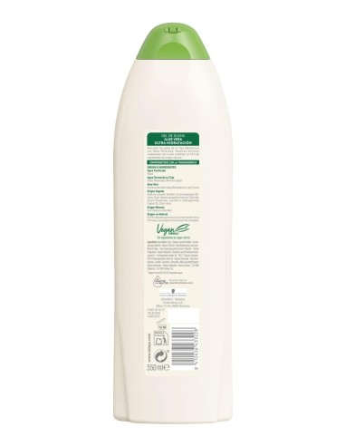 Gel de baño La Toja Aloe Vera 550 ml, frescor y hidratación para pieles sensibles.