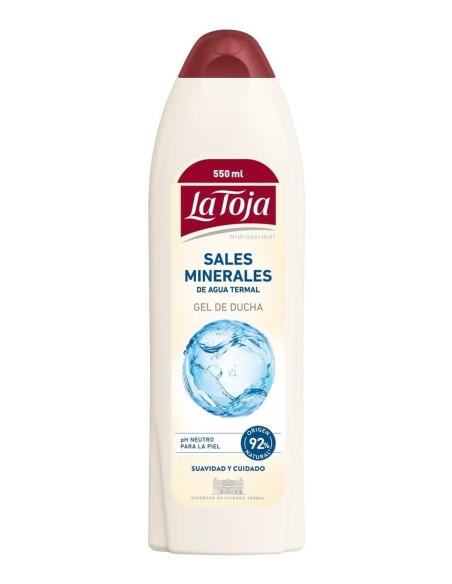La Toja Gel de Baño 550 ml con Sales Hidrotermales, limpieza profunda e hidratación.