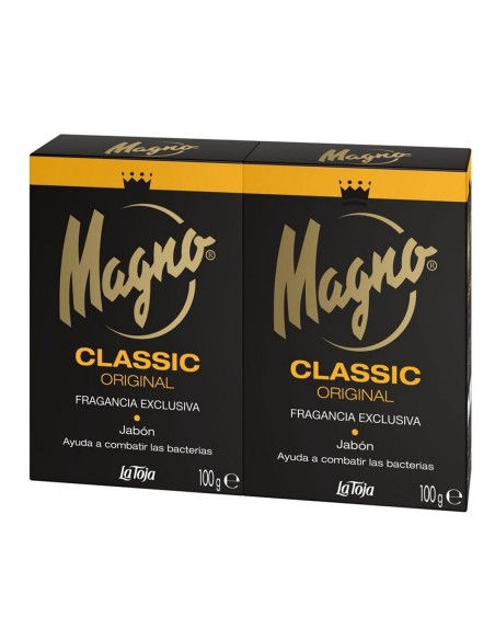 Magno Jabón de Manos 2 x 100 g, limpieza suave y fresca para las manos.