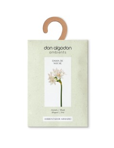 Don Algodón Ambientador Armario Dama de la Noche, aroma floral con notas cítricas para tus prendas.
