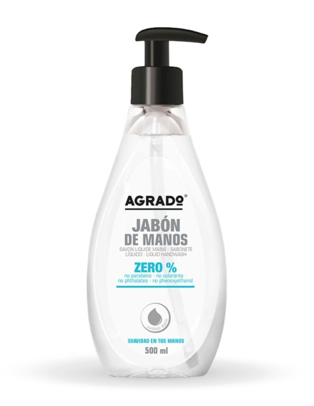 Jabón de manos AGRADO Dermo 0% 500 ml | Suavidad diaria
