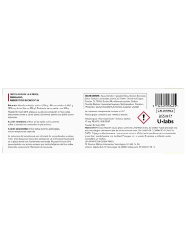 Pasta dental Fluocaril 2x125?ml, higiene diaria y refuerzo del esmalte.