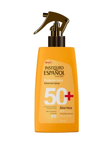 Spray solar Instituto SPF50+ con aloe vera 300 ml para protección e hidratación de la piel