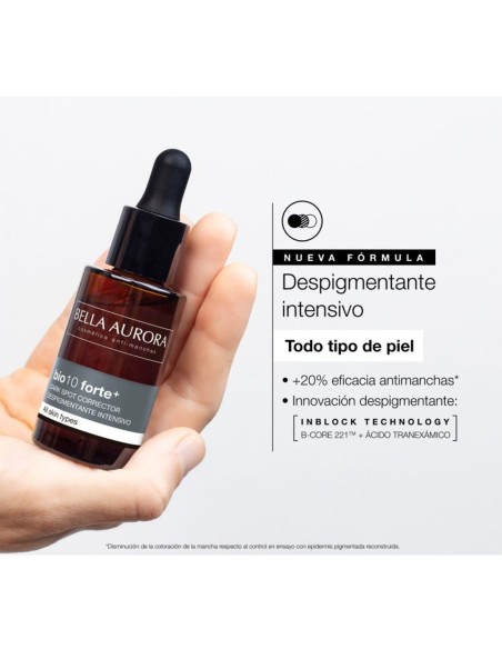 Sérum Antimanchas Bella Aurora Bio 10 Forte  Unifica y Ilumina el Tono