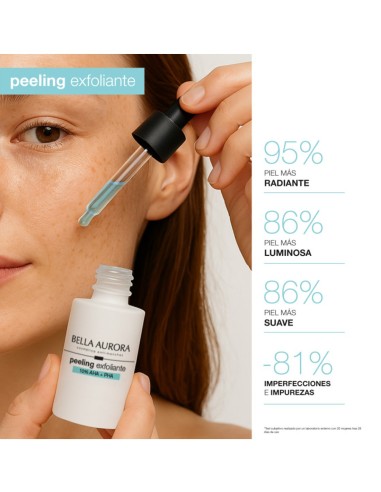 Peeling antimanchas 30 ml Bella Aurora  Textura suave y piel más luminosa