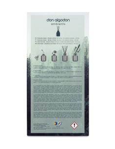 Mikado Ambientador Don Algodón Hombre Sándalo & Ámbar, fragancia oriental ambarada. 2