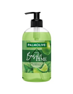 Palmolive Jabón Lima y Albahaca 500 ml, fórmula vegana con 91% origen natural