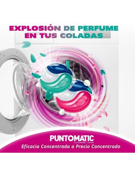 Cápsulas Puntomatic Lavadora  12 dosis de limpieza y fragancia para tu ropa
