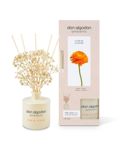 MIKADO AMBIENTADOR 55ML DON ALGODON AZAHAR (60 DIAS)