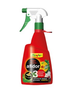 Flower Triple Acción Afidor para plantas en pistola 450 ml, controla plagas y hongos