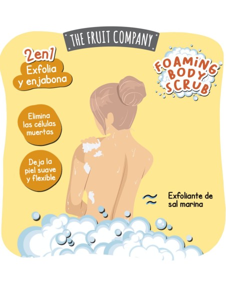 Exfoliante y limpiador corporal vegano con aroma tropical a piña 400 g