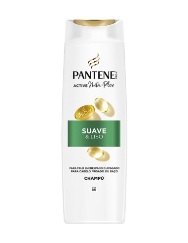 Botella de champú Pantene Pro-V Suave & Liso de 325 ml.