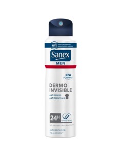 Sanex Men Dermo Invisible Spray 200 ml sin alcohol ni manchas