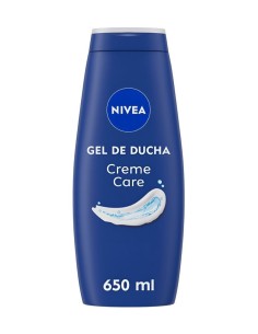 NIVEA Gel de Baño Creme Care 650 ml con vitaminas y aceites para una piel hidratada y suave.