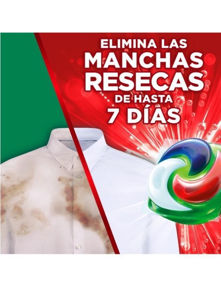 Ariel cápsulas lavadora Platinum 12 dosis para una colada impecable.