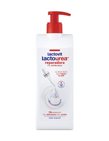 Body Milk Lactovit con Lactourea, ideal para reparar e hidratar pieles secas
