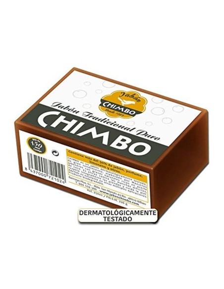 Chimbo Jabón de Ropa en Pastilla 250g para lavado a mano y manchas difíciles