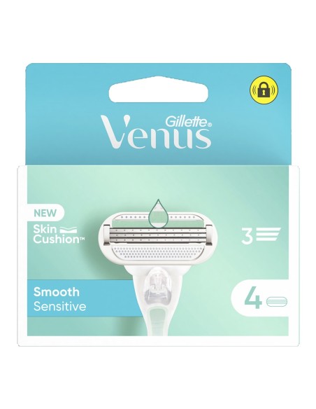 Recambios Gillette Venus Smooth Sensitive 4 uds para un afeitado suave