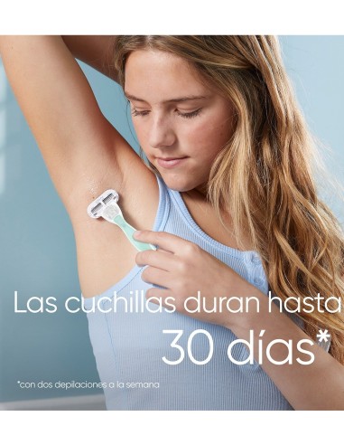 Gillette Woman Venus Smooth Sensitive 4 hojas, repuestos eficaces y suaves