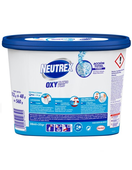 Quitamanchas en polvo Neutrex 512 g, eficaz incluso en agua fría