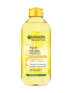 Garnier Agua Micelar con Vitamina C 400 ml, limpieza e iluminación facial