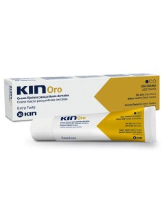 Kin Oro Crema Fijadora 75 ml para prótesis dentales con sujeción fuerte y prolongada